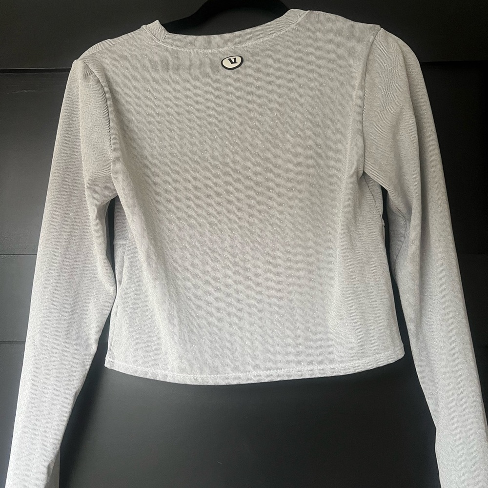 Vuori Long Sleeve Textured Chilled Out Top Houndstooth - Picture 5 of 8